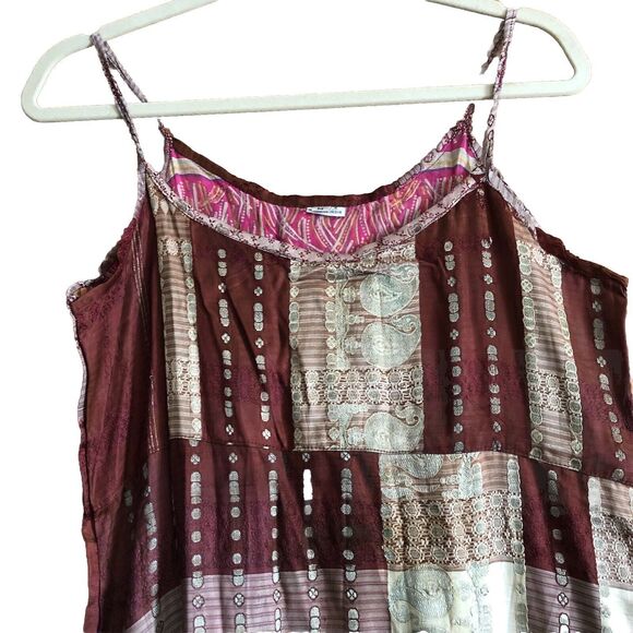 Unbranded Silk Side Slit Maxi Dress Size Medium - Picture 12 of 12